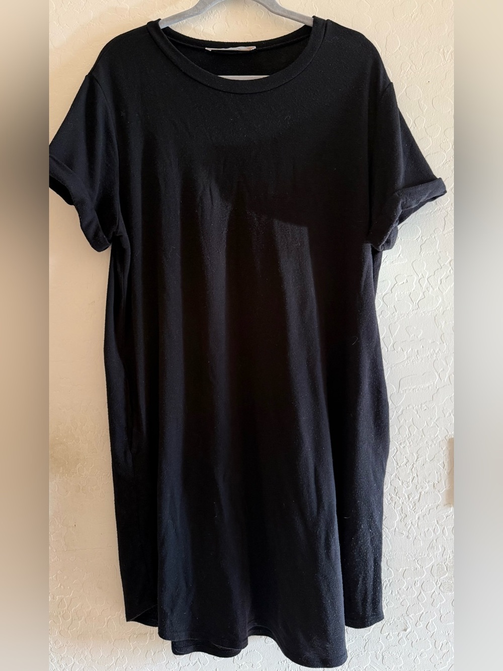 Three bird nest, XL, black shift dress with pockets